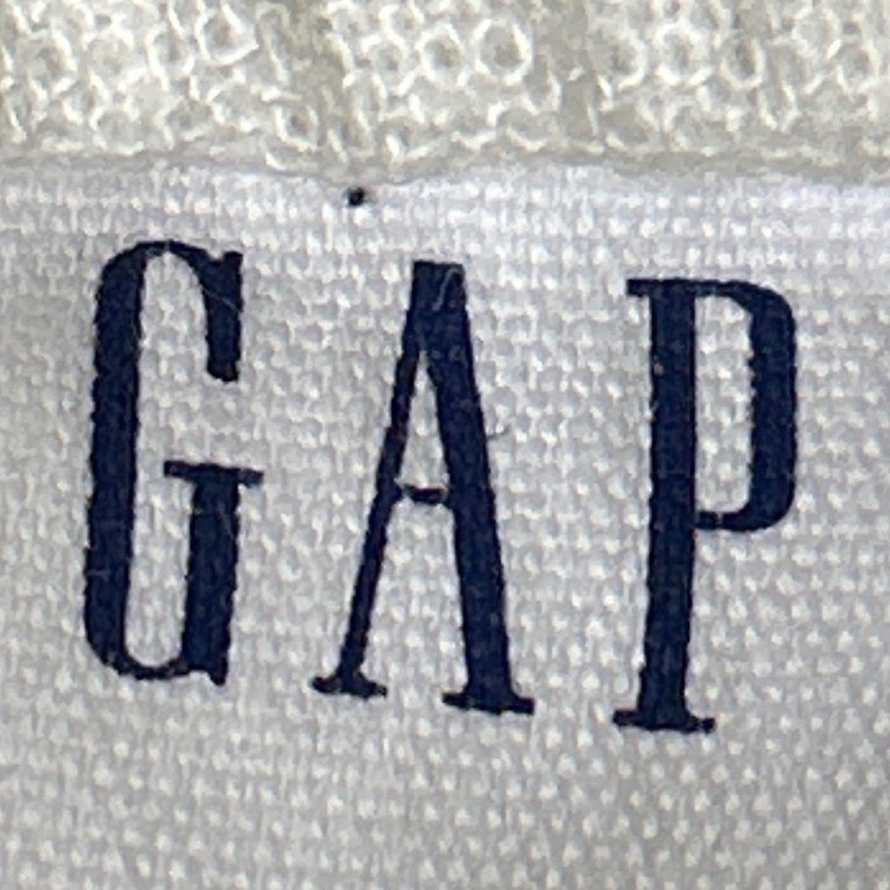 Gap High Rise Linen Blend Trousers Side Button Wide Leg Ivory Stripe Size 18 EUC - Picture 9 of 11